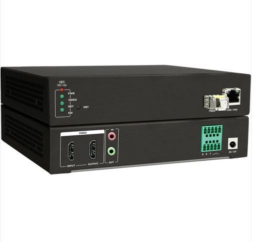 KBTi科博泰4K分布式输入/输出节点-CST-102/CST-102SC标准IP编码技术，支持H.264/265编解码，传输带宽范围64k-40Mbps可选